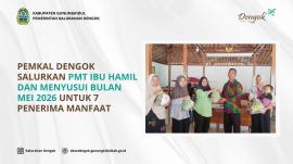 Pemkal Dengok Salurkan PMT Ibu Hamil dan Menyusui Bulan Mei 2026 untuk 7 Penerima Manfaat